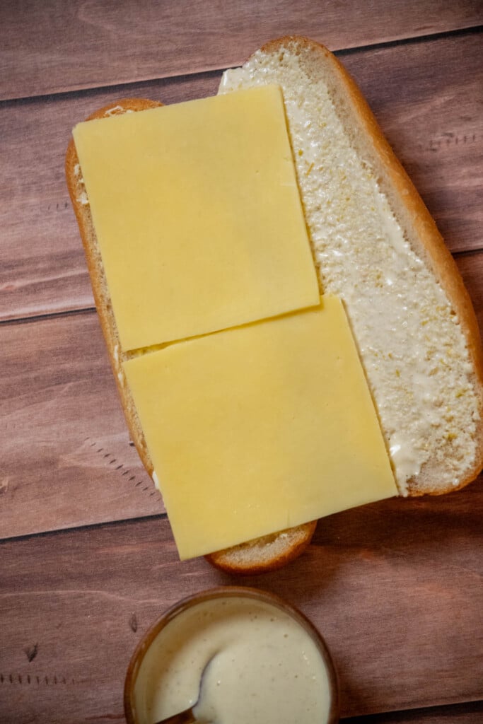 Layer on the sliced Havarti cheese