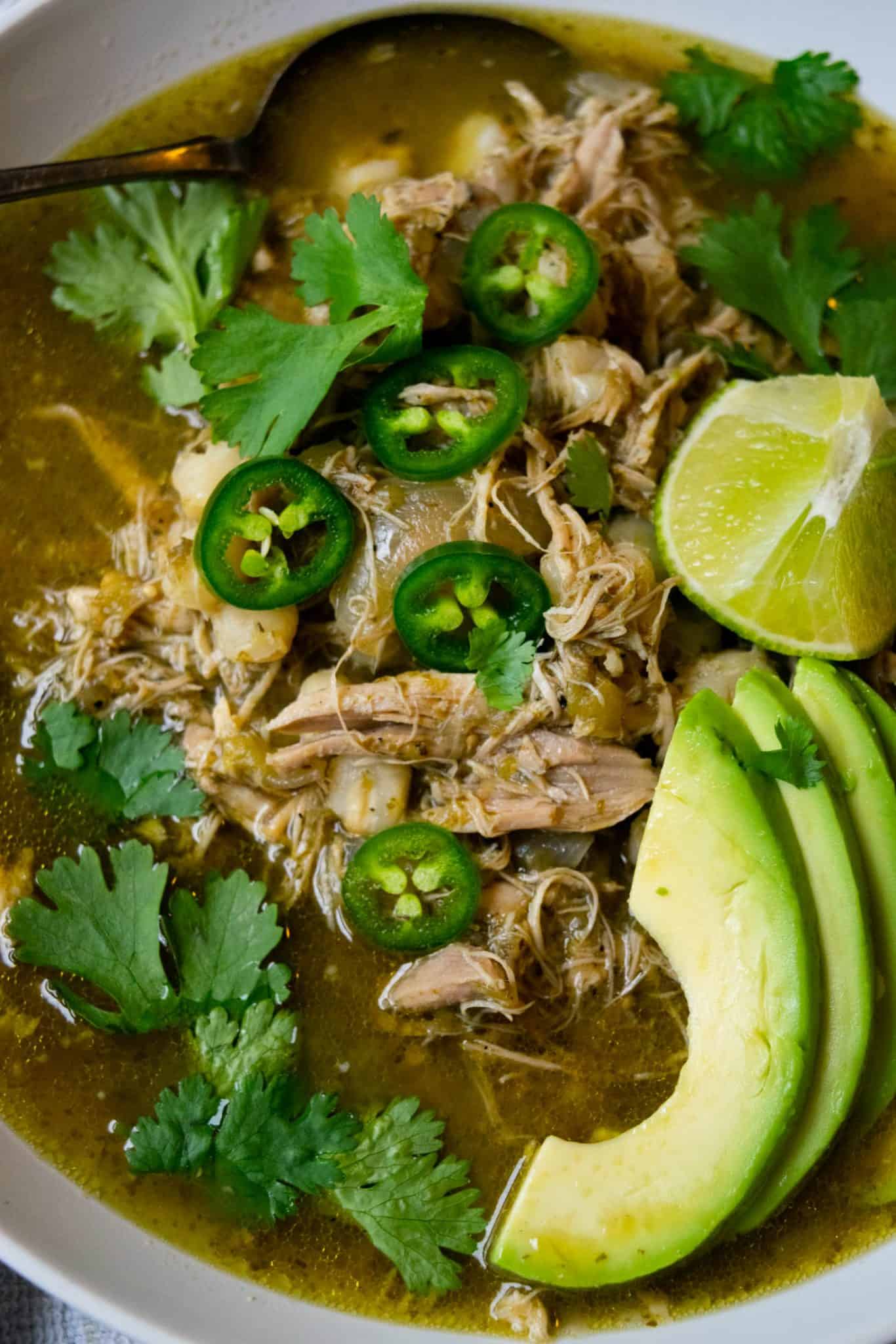 Slow Cooker Mexican Chicken Pozole Verde Jawns I Cooked