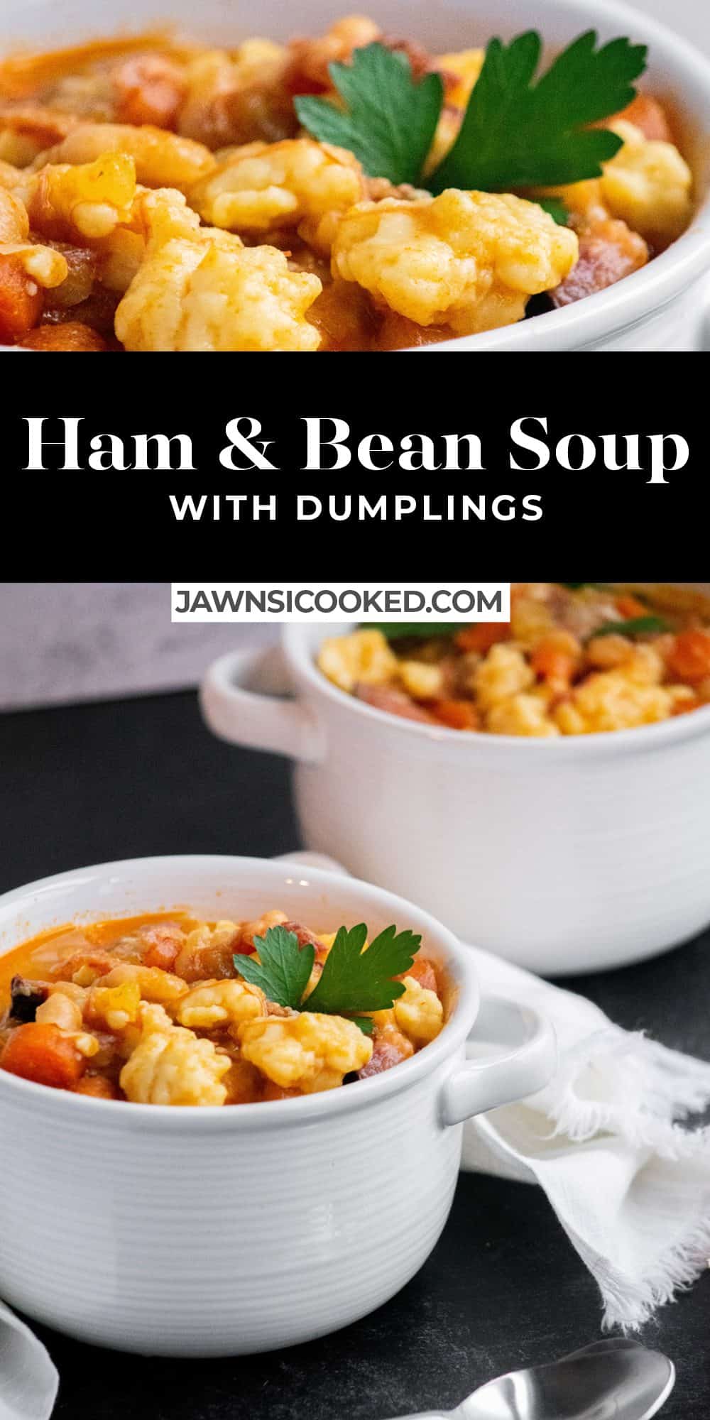 Ham and Bean Soup with Dumplings Jawns I Cooked