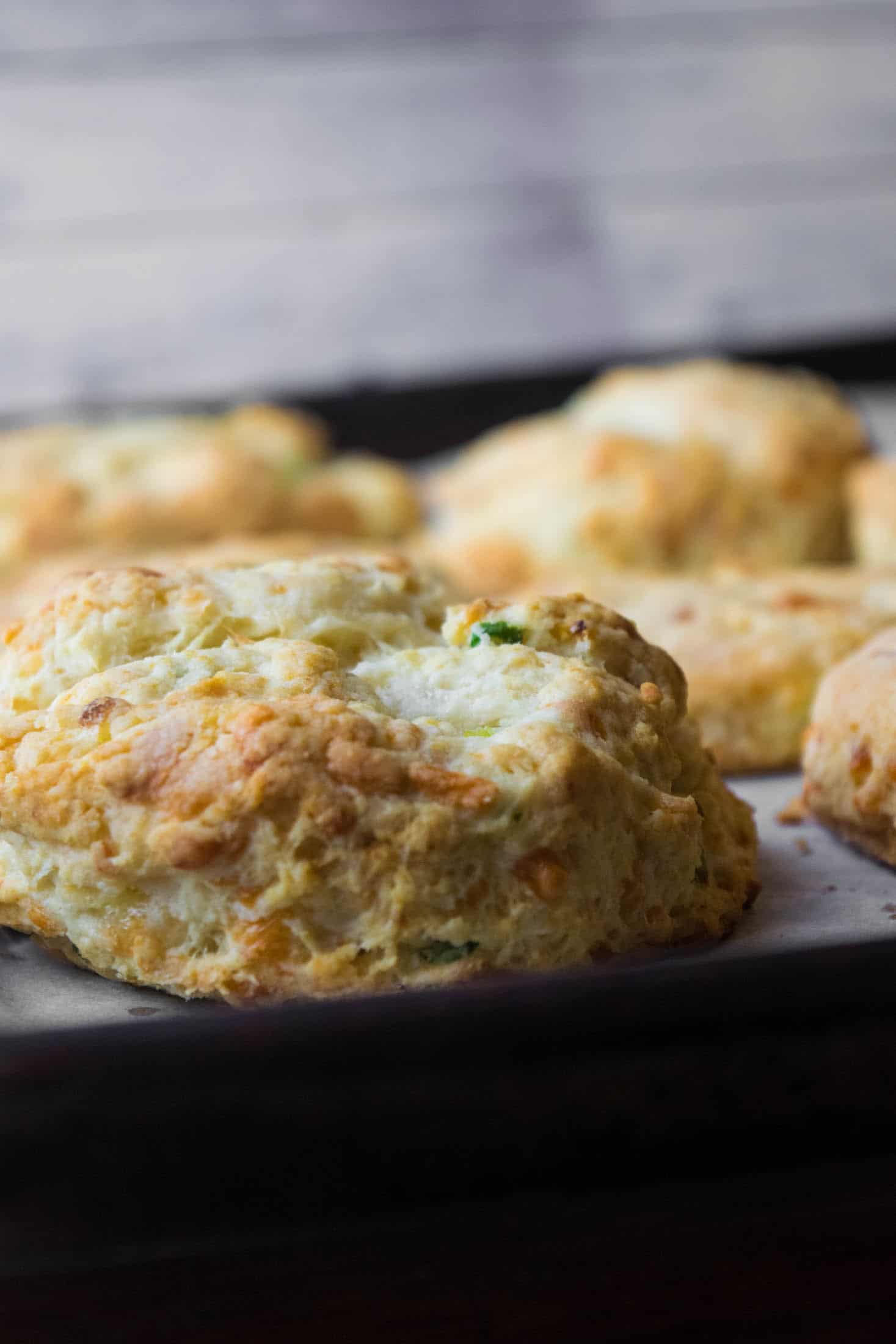 Chorizo Sausage Gravy with Cheddar, Scallion and Smoked Gouda Biscuits