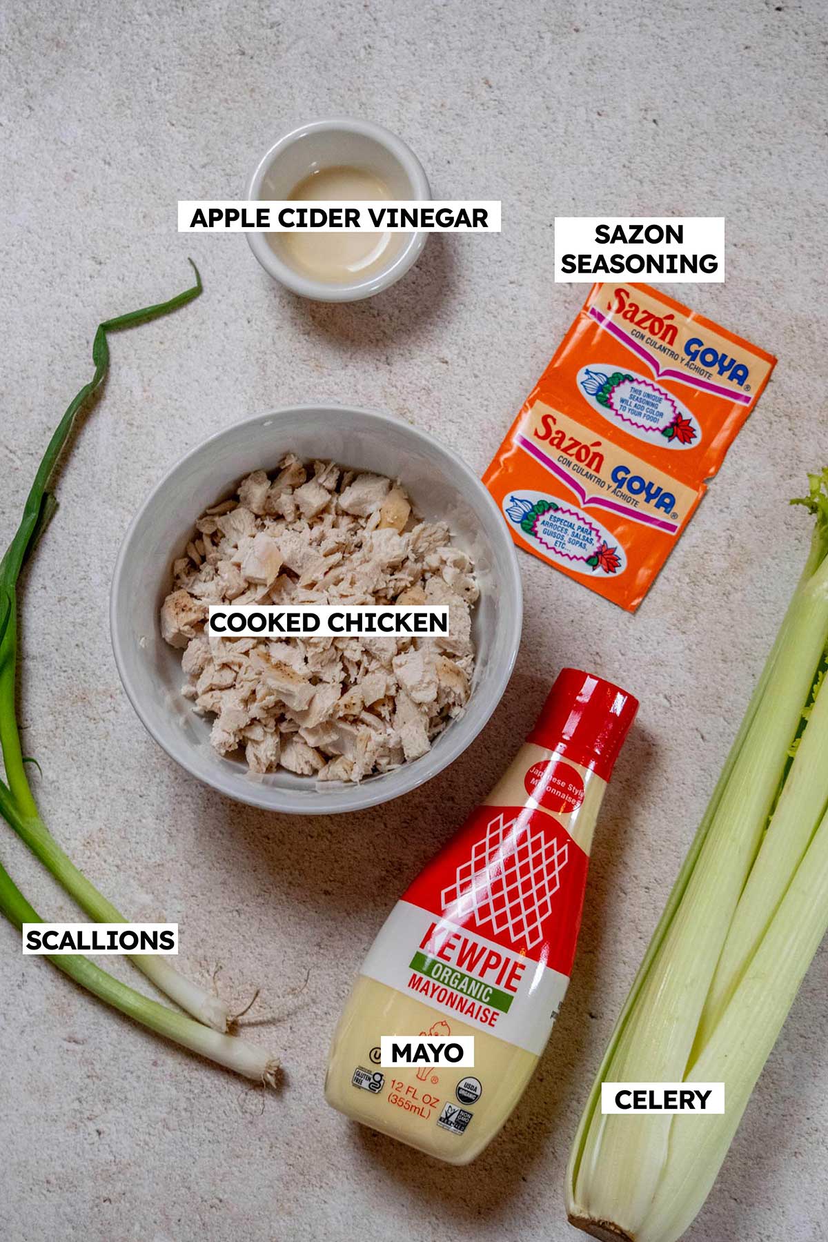 Saz&oacute;n Chicken Salad Sandwich Ingredients 