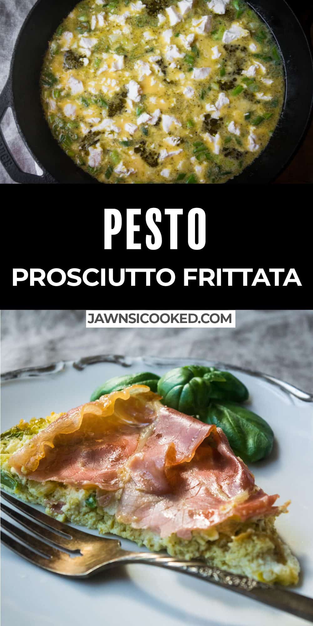 Prosciutto Pesto Eggs (Frittata Style) Jawns I Cooked