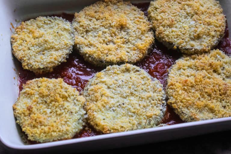 Easy Baked Eggplant Parmesan Jawns I Cooked