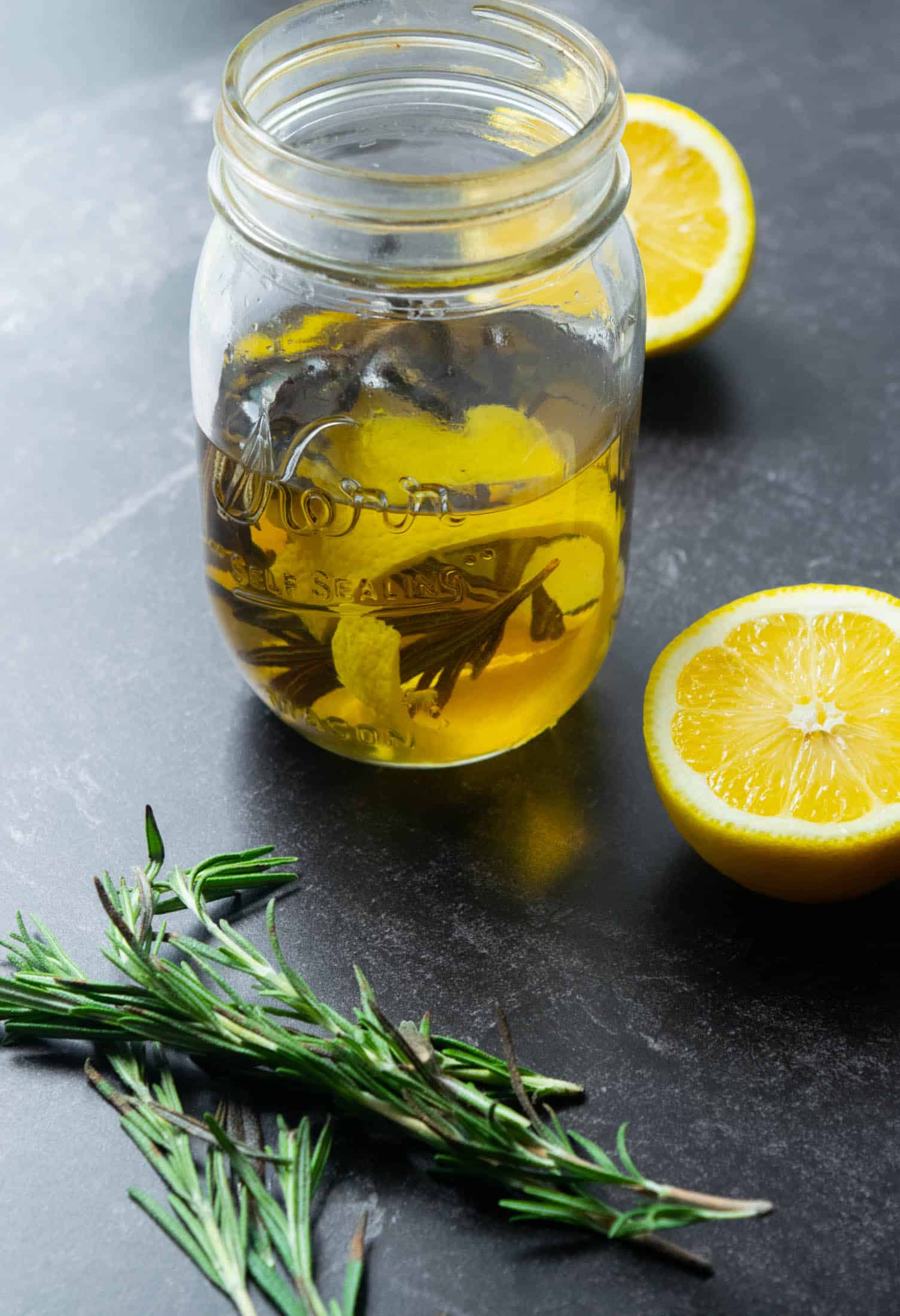 RosemaryLemon Infused Gin Jawns I Cooked