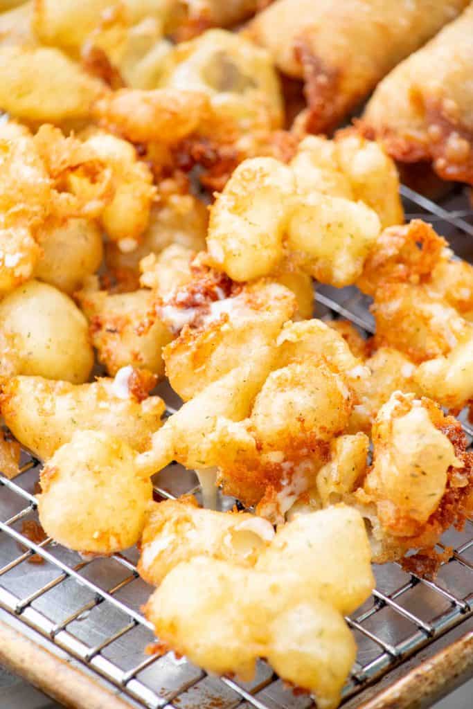 batter an fry curds in batches for 1-2 minutes a batch