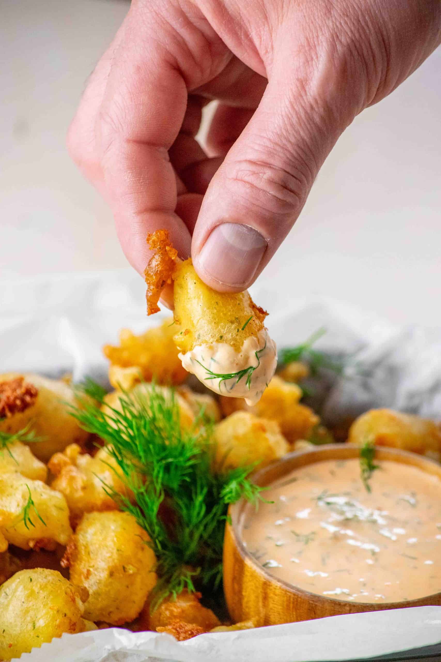 Homemade Deep Fried Pickle Beer Battered Cheese Curds Recipe