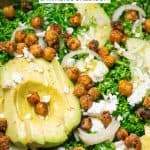 Kale salad with chickpeas