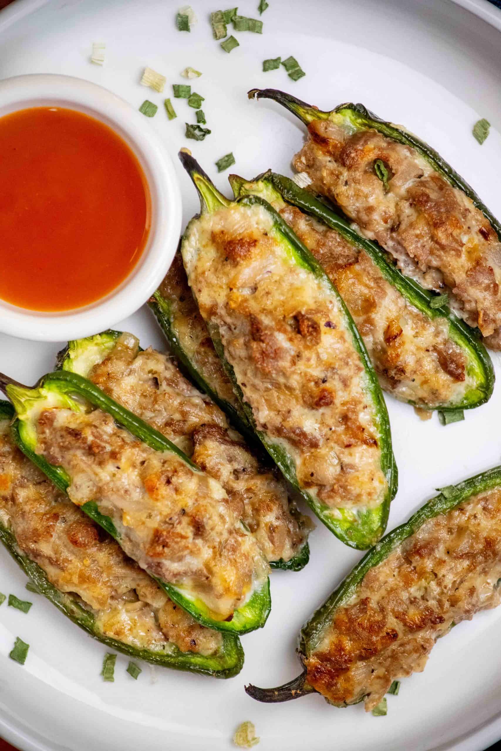 Cheese steak stuffed peppers