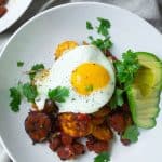 Plantain and Chorizo Hash