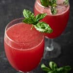 watermelon basil mimosa