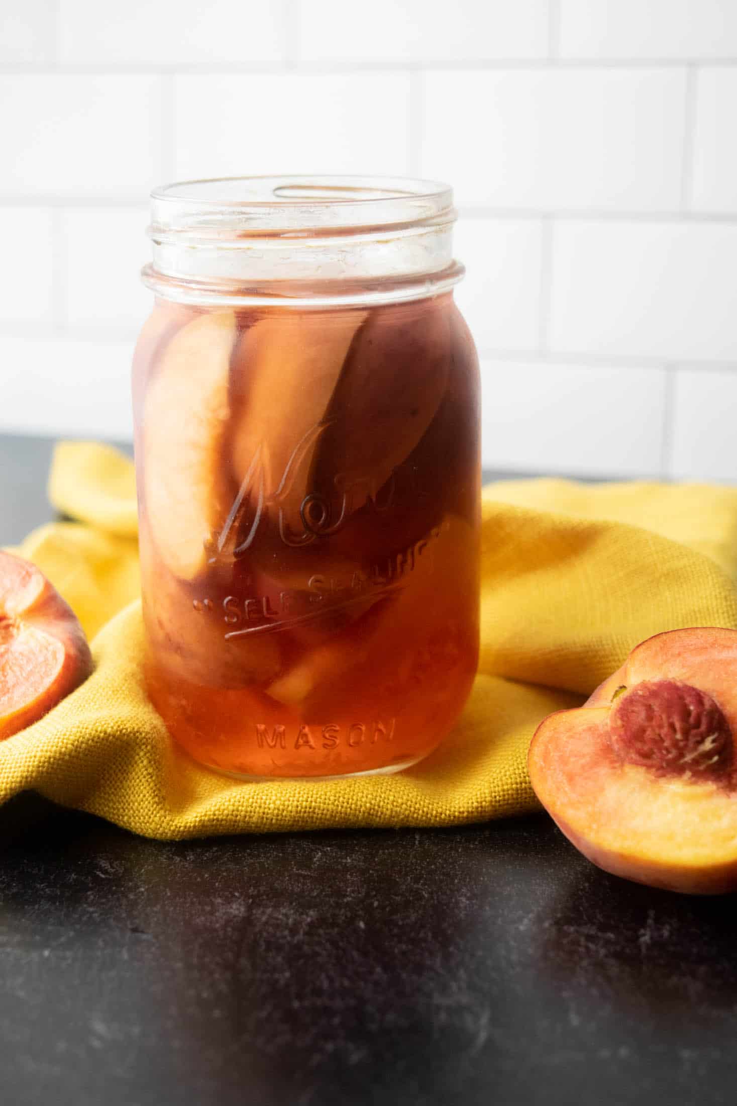 Fresh Peach Infused Vodka Jawns I Cooked