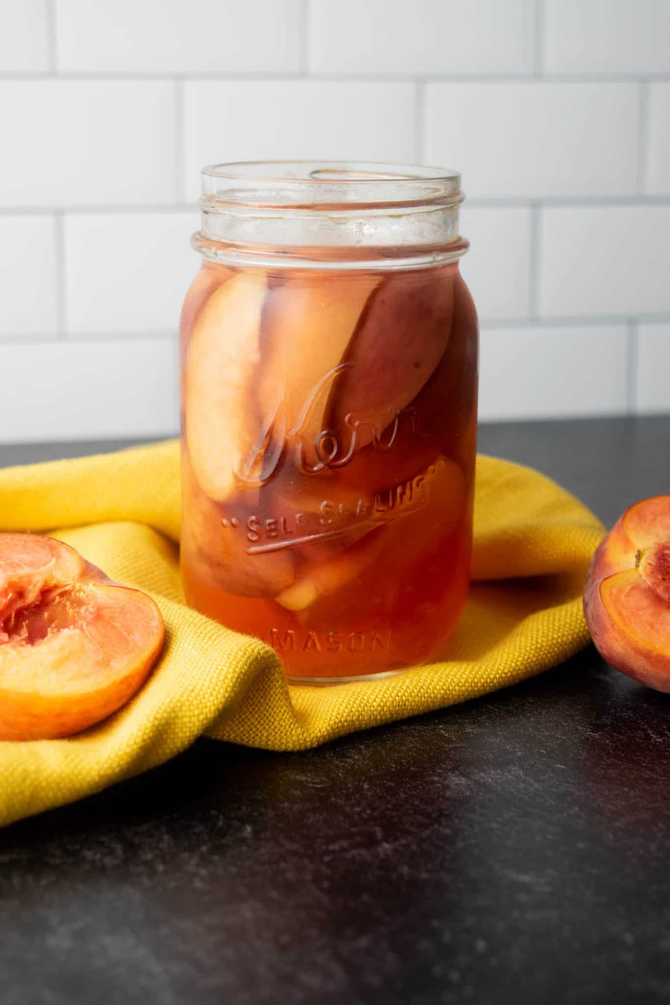 Fresh Peach Infused Vodka Jawns I Cooked