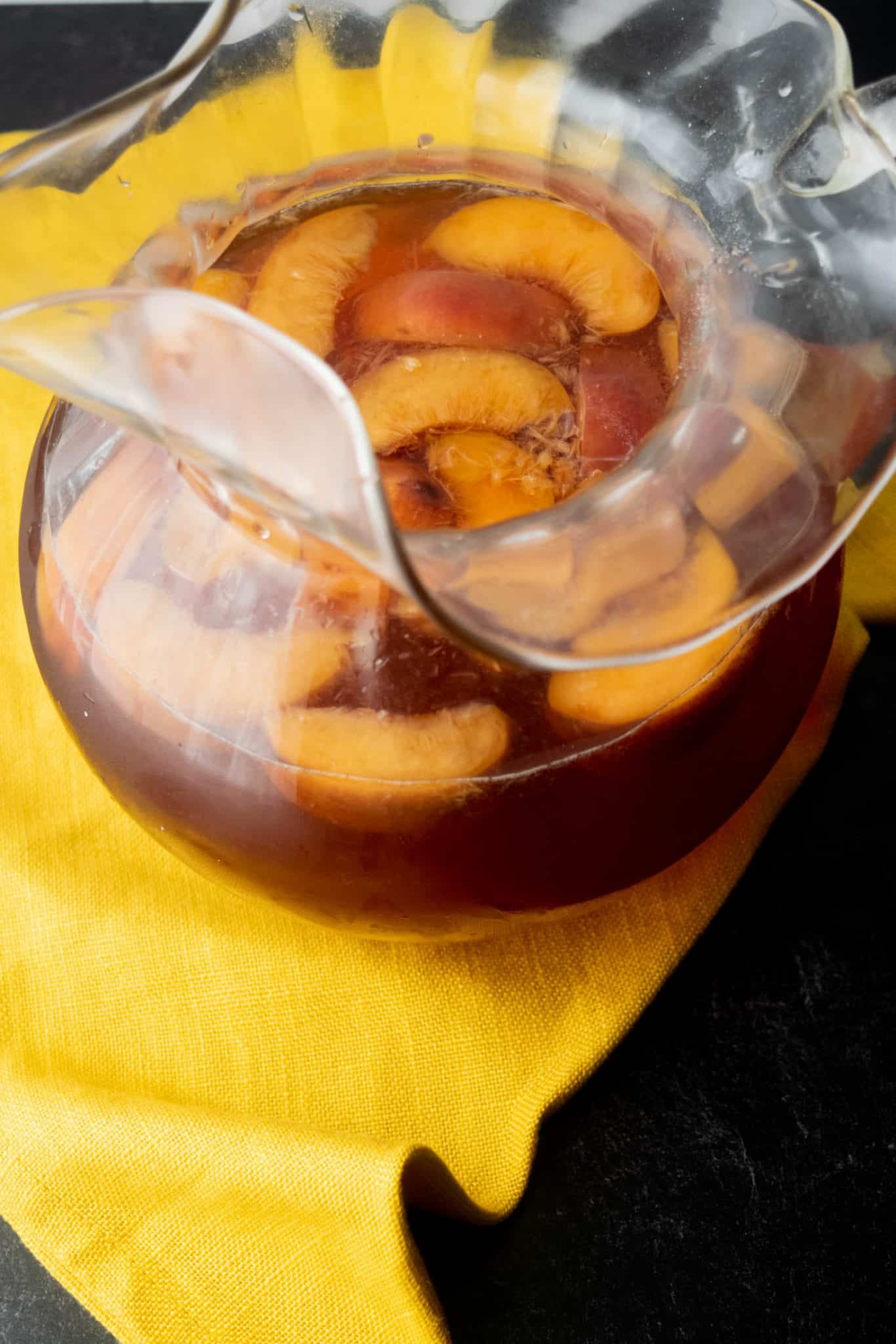 Big Batch Fresh Peach Vodka Tea Cooler Jawns I Cooked