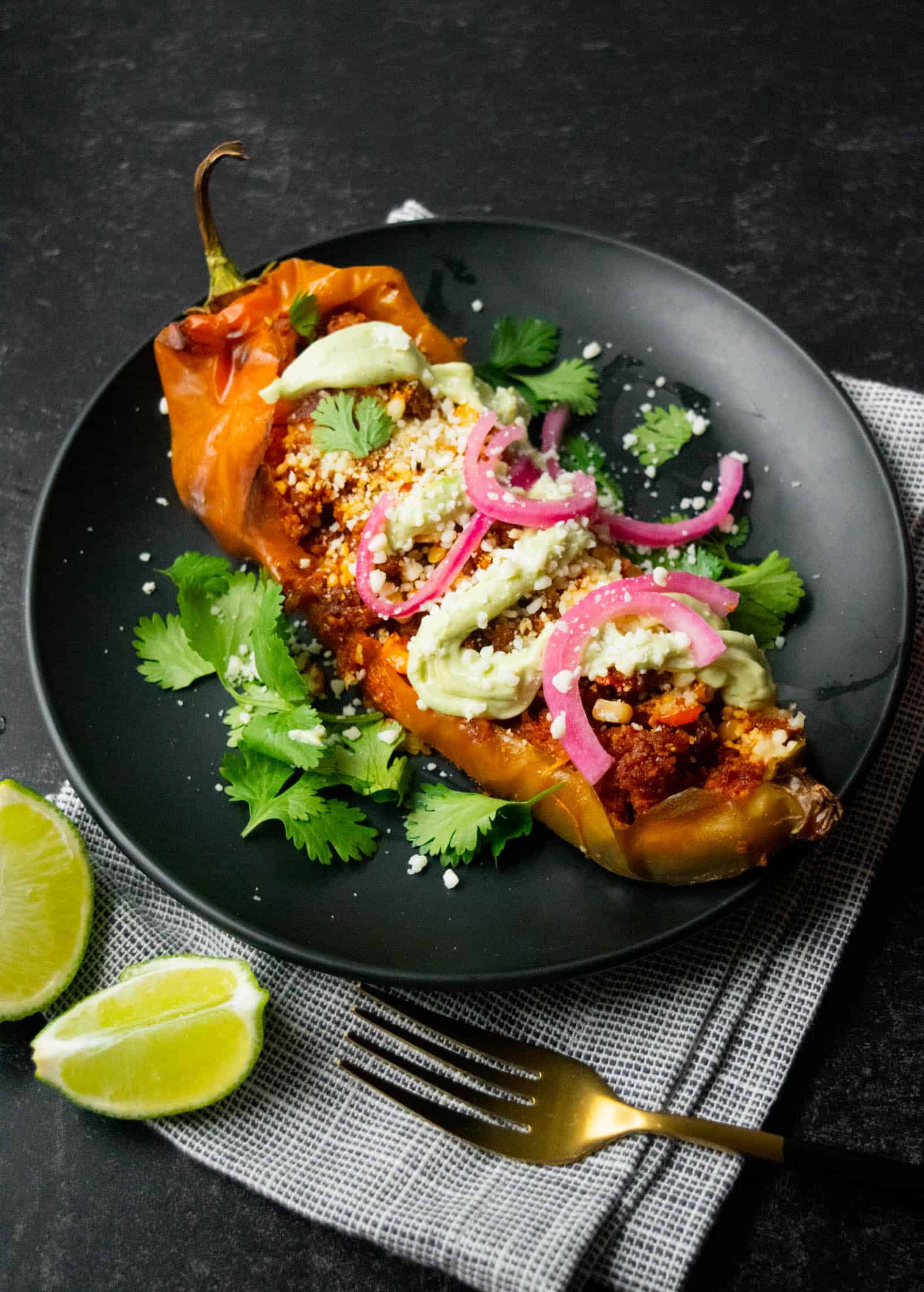 Vegetarian Chorizo Stuffed Hatch Chili Peppers Jawns I Cooked