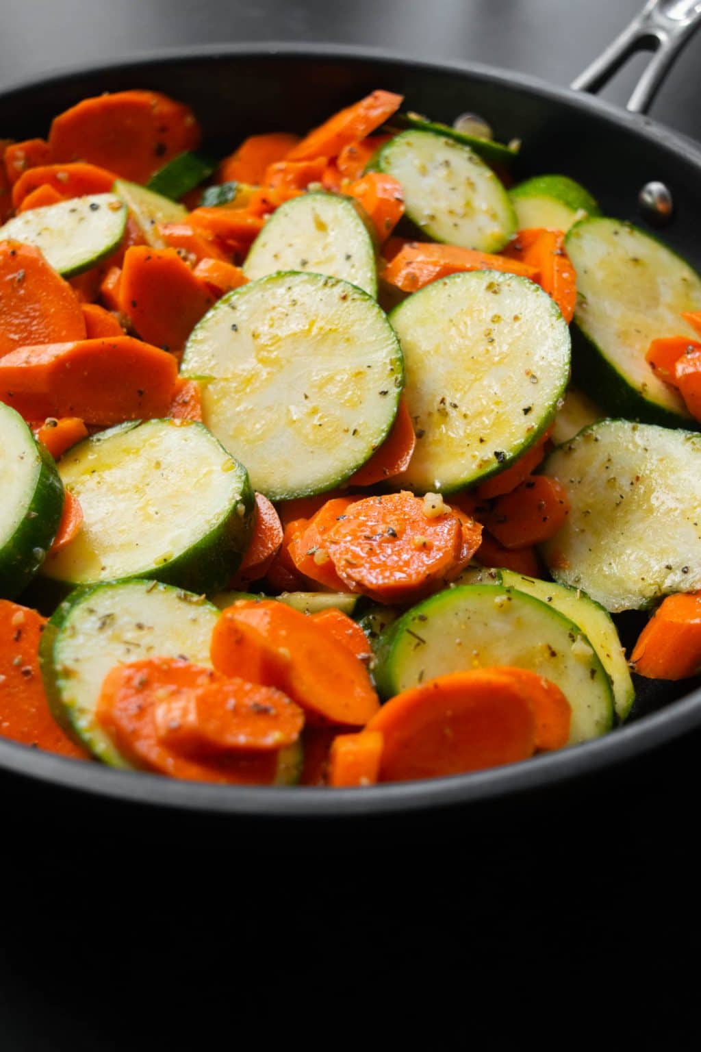 Weeknight Spicy Zucchini and Carrot Skillet Jawns I Cooked