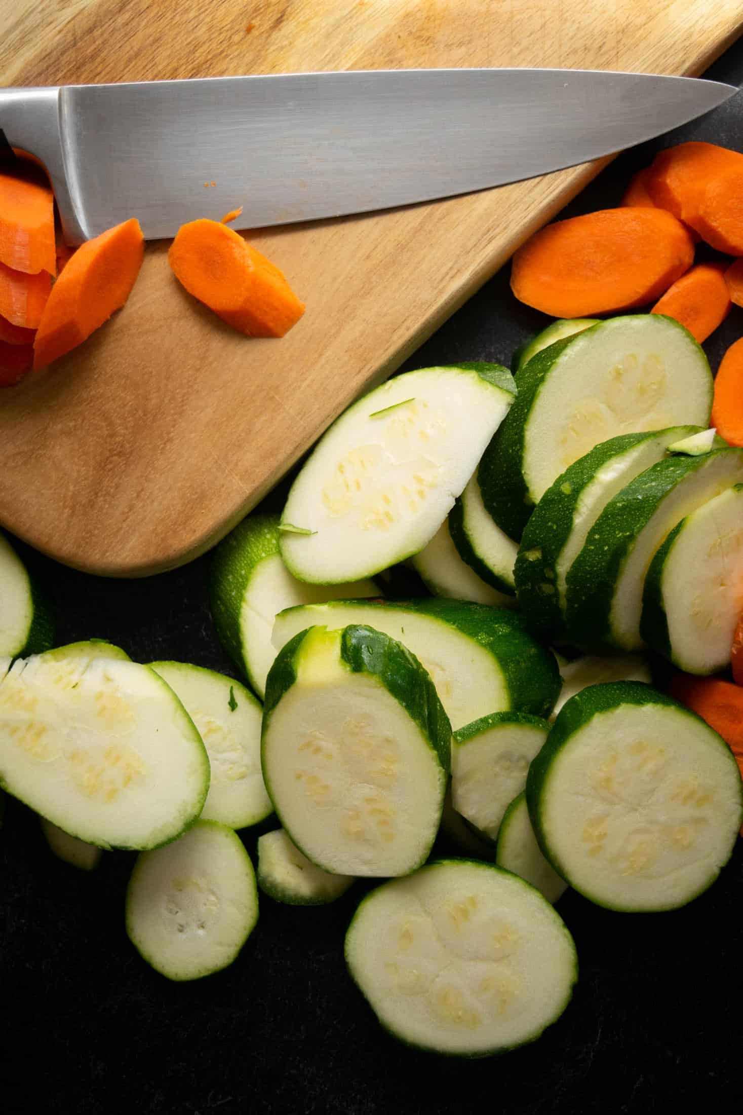 Weeknight Spicy Zucchini and Carrot Skillet Jawns I Cooked