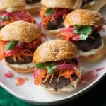 Thai Burger Sliders with Green Curry Mayo