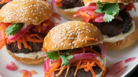 Thai Burger Sliders with Green Curry Mayo