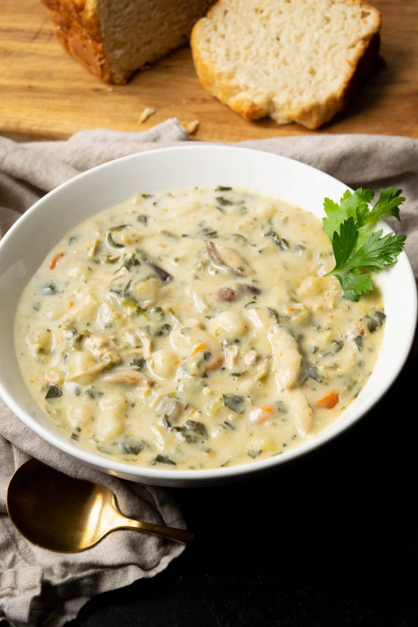 Instant Pot Chicken Gnocchi Soup with Mushrooms Jawns I Cooked