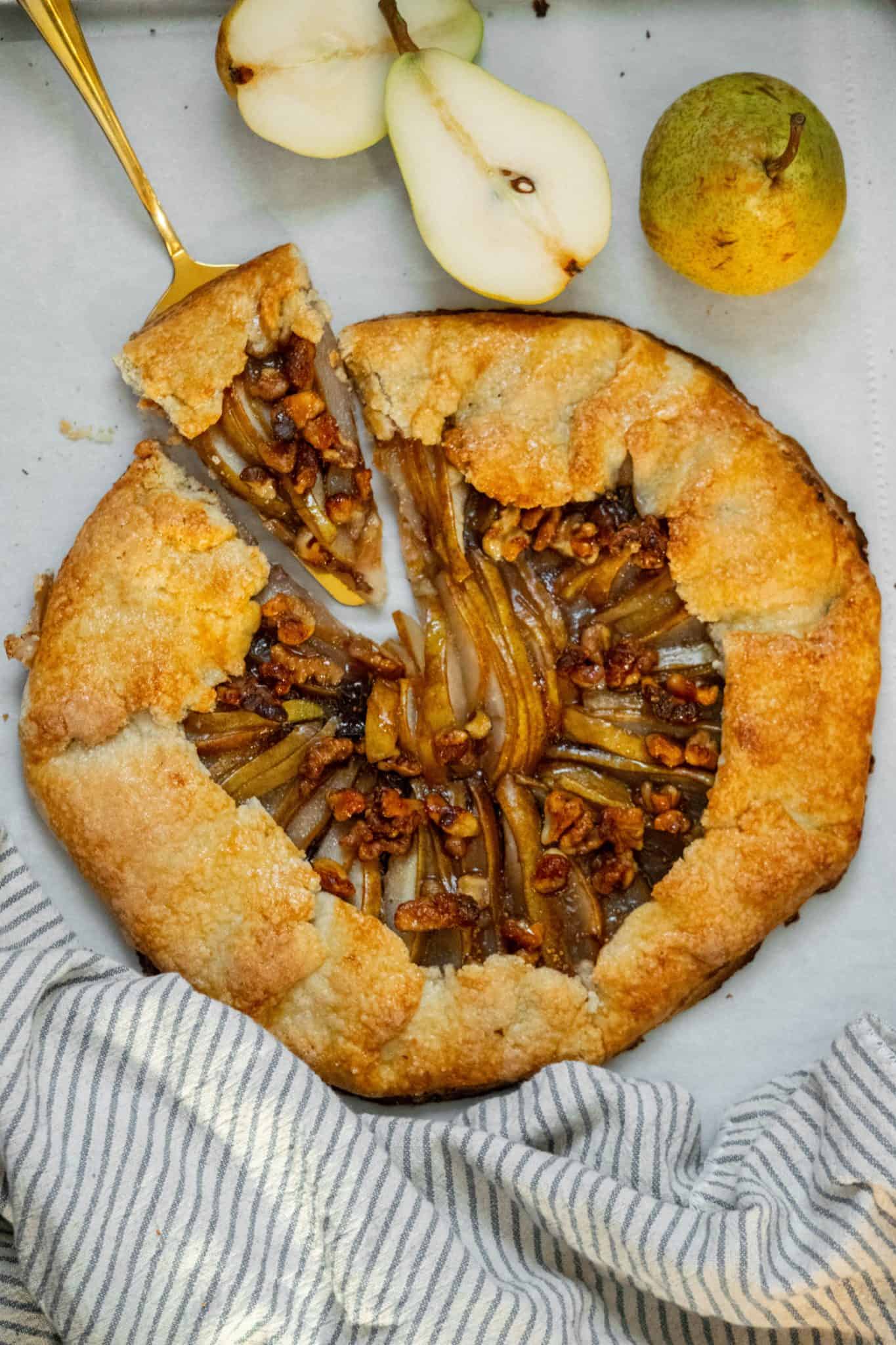 Pear and Fig Galette Jawns I Cooked