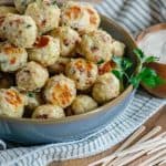 Baked Chicken Bacon Ranch Meatballs