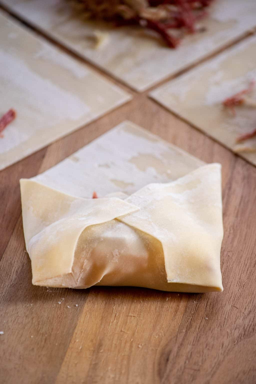 Reuben Egg Rolls with Bacon Beer Sauerkraut Jawns I Cooked