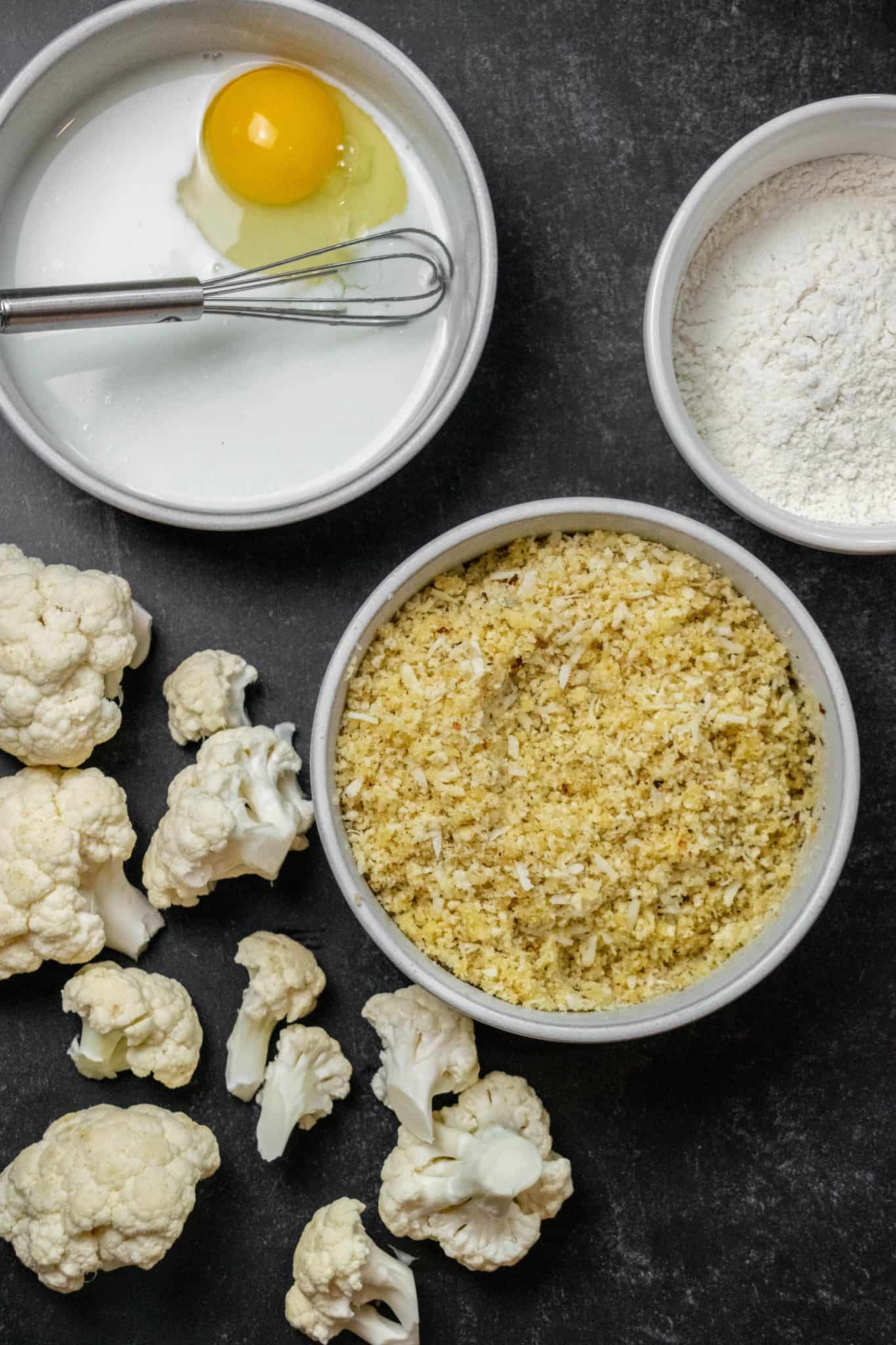 Baked Garlic Parmesan Breaded Cauliflower Recipe Jawns I Cooked