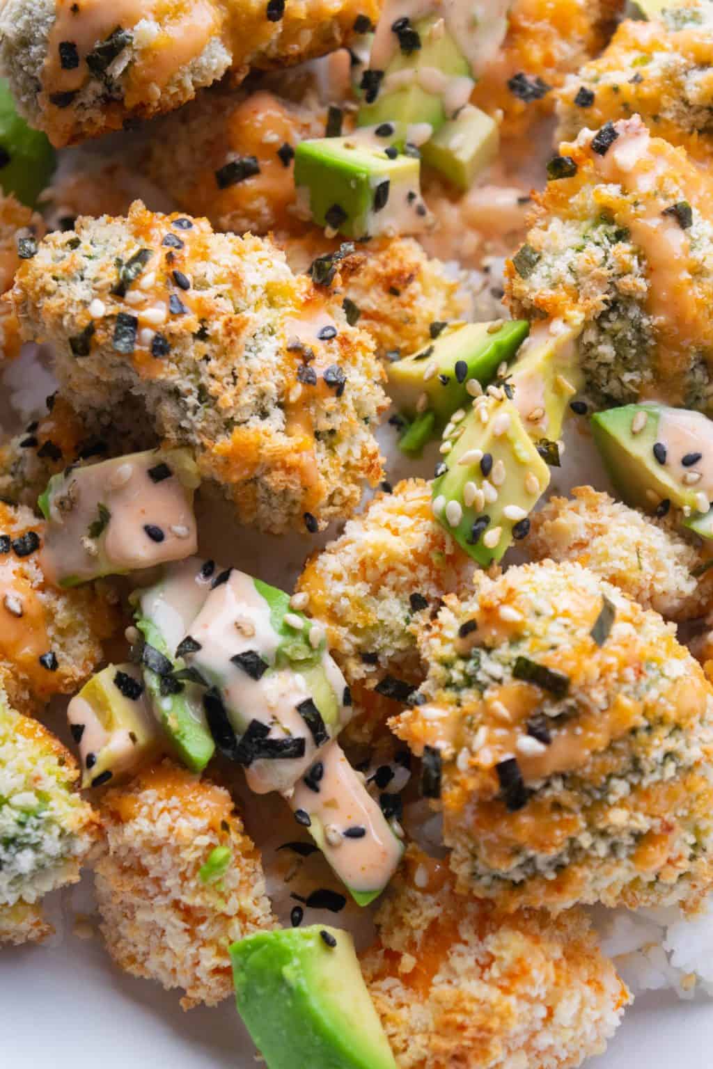 Oven Baked Vegetable Tempura Sushi Bowls Jawns I Cooked