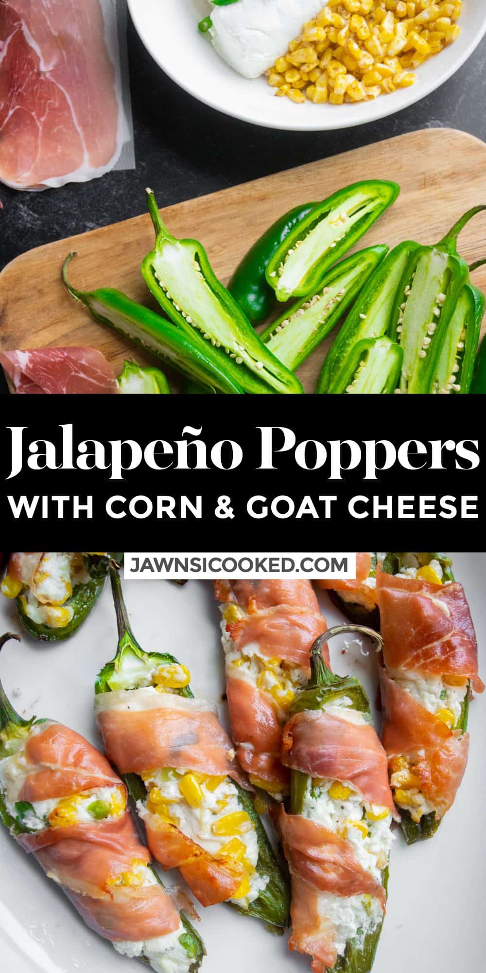 Baked Jalapeno Poppers with Prosciutto Jawns I Cooked