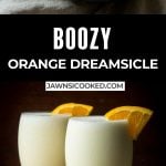 Orange vodka creamsicle