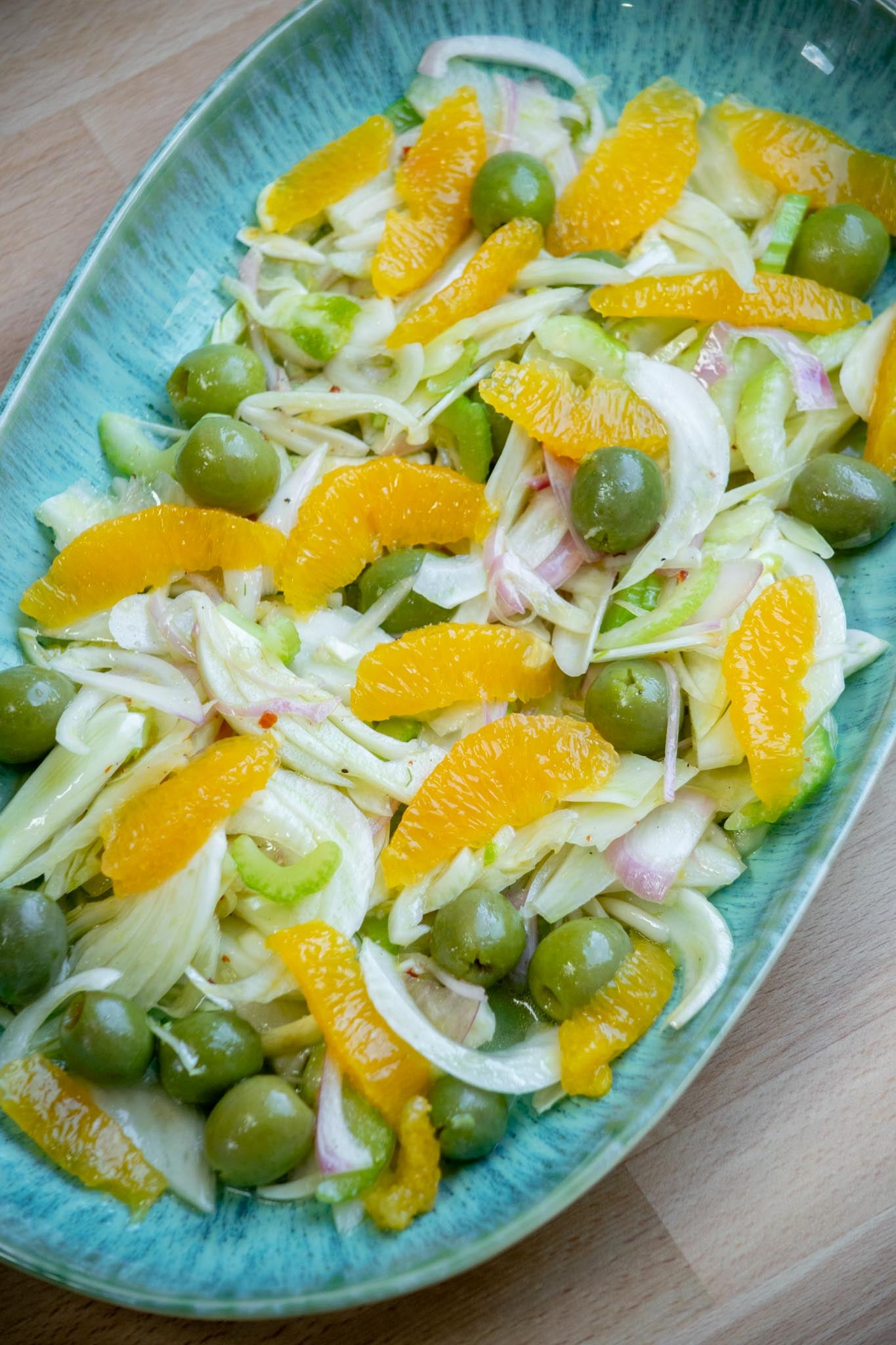 Arrange orange segments over top.