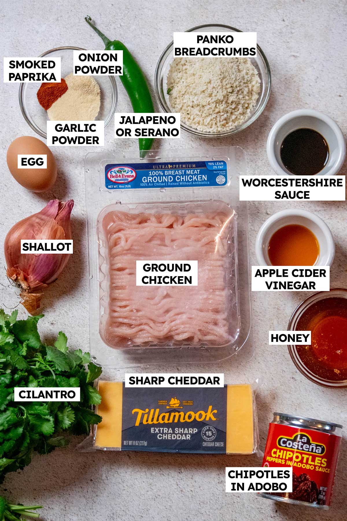 Ground Chicken Meatloaf ingredients
