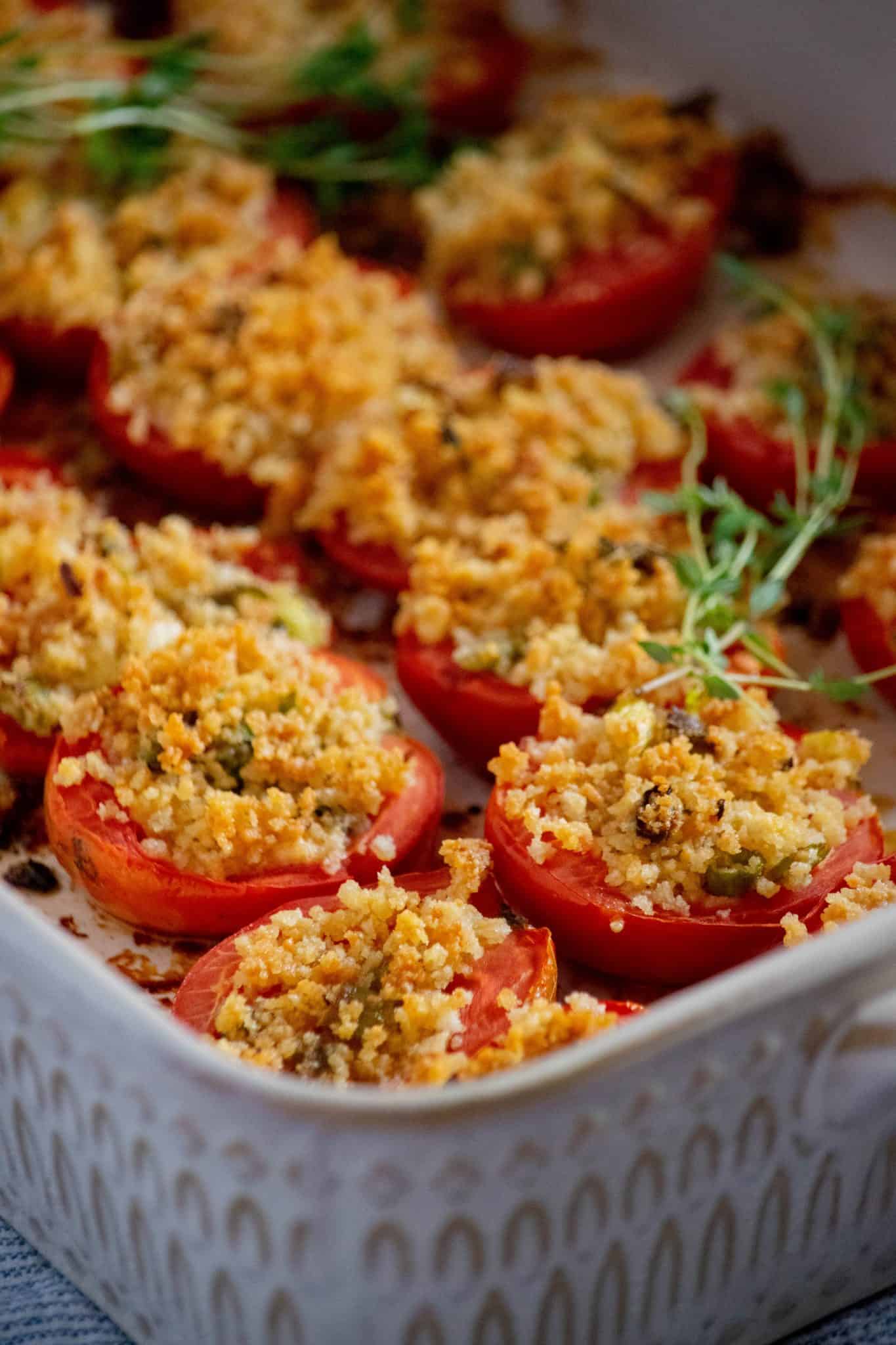 Roasted Stuffed Roma Tomatoes : Jawns I Cooked