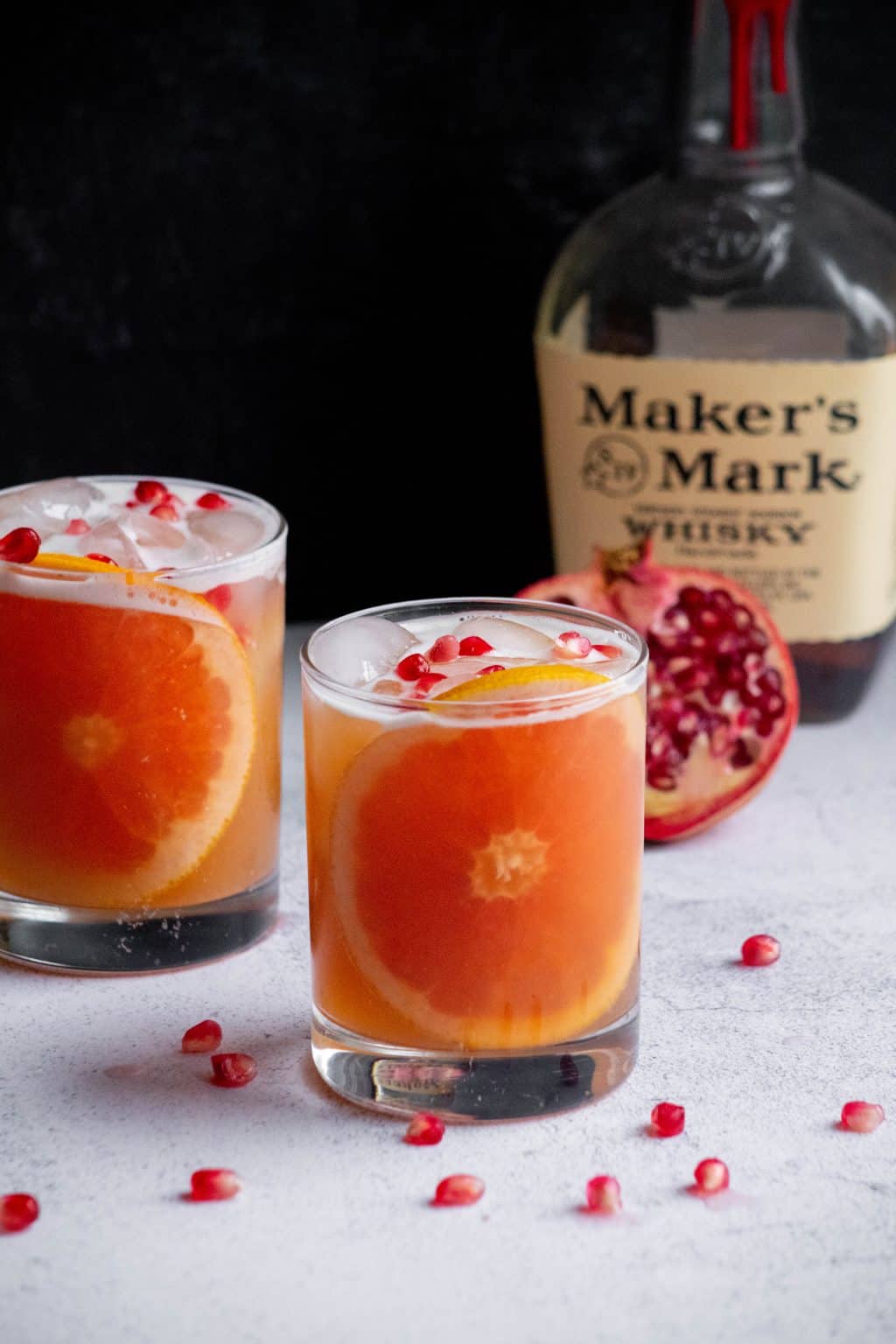 Grapefruit Pomegranate Whiskey Sour Jawns I Cooked