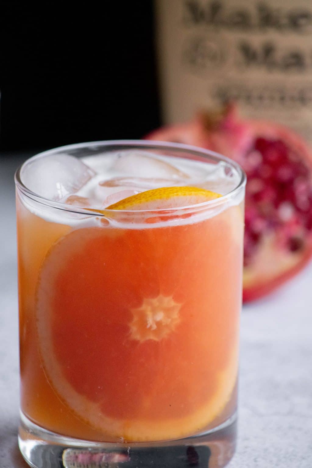 Grapefruit Pomegranate Whiskey Sour Jawns I Cooked