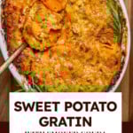 Sweet potato gratin
