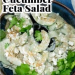 Cucumber feta salad