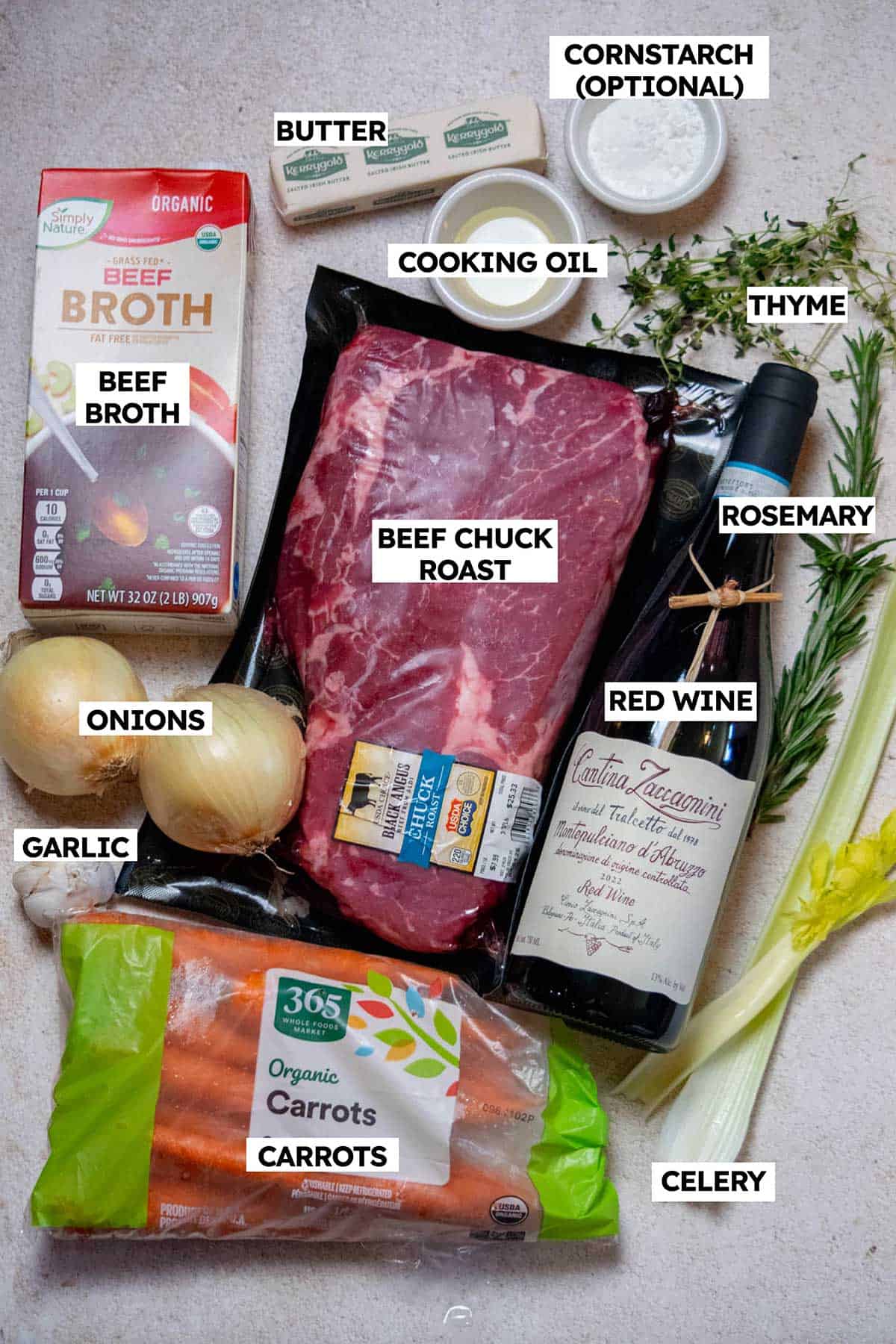 Dutch Oven Pot Roast Ingredients 