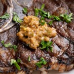 Anchovy Butter on steak.