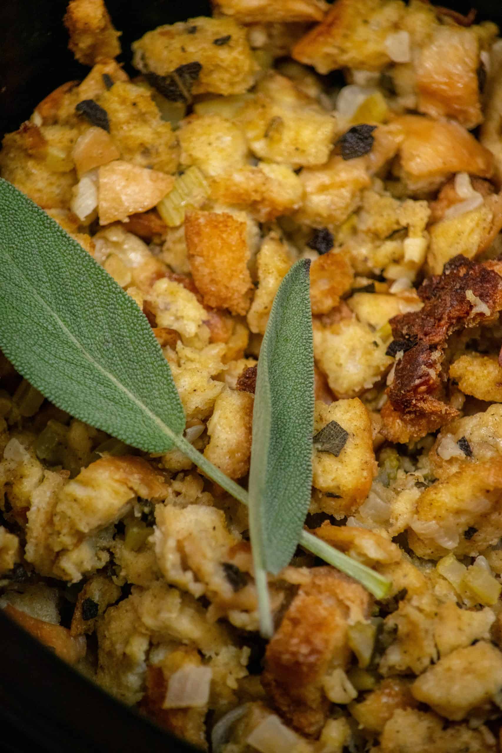 Easy Crockpot Sage and Onion Stuffing Jawns I Cooked