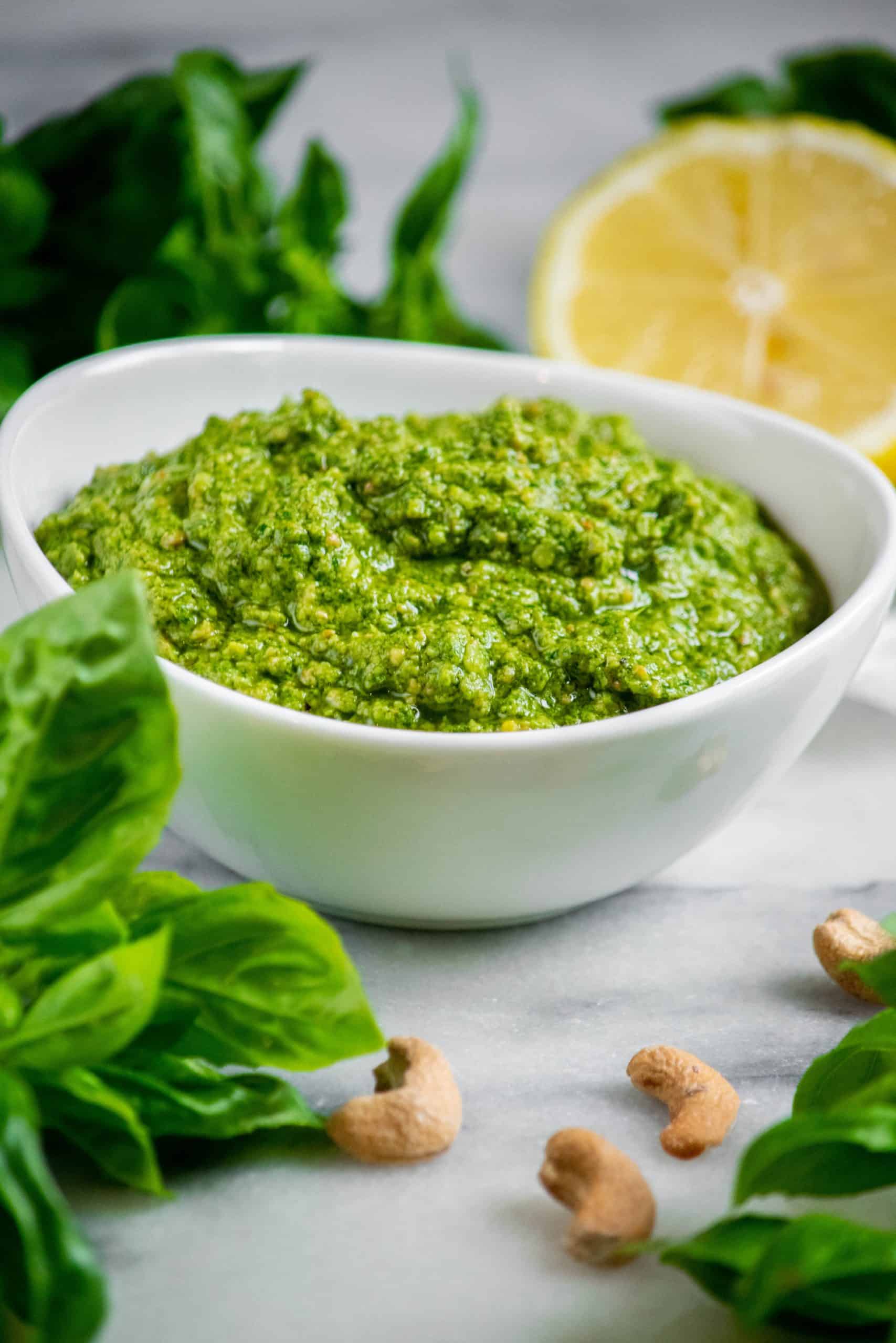 Easy Cashew Basil Pesto Jawns I Cooked