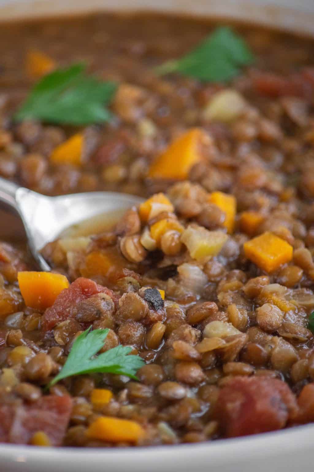 Easy Green Lentil Soup Jawns I Cooked