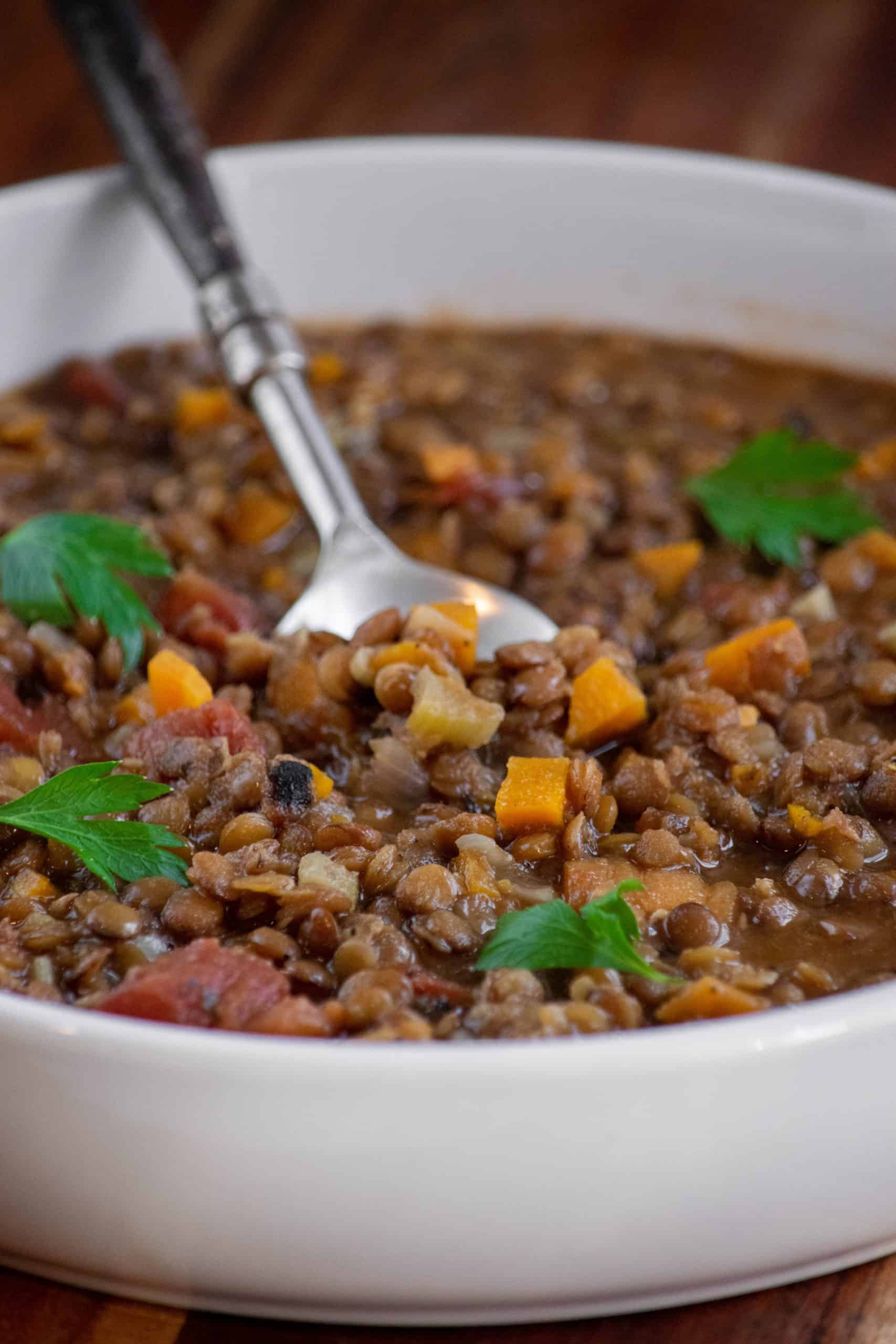 Easy Green Lentil Soup Jawns I Cooked