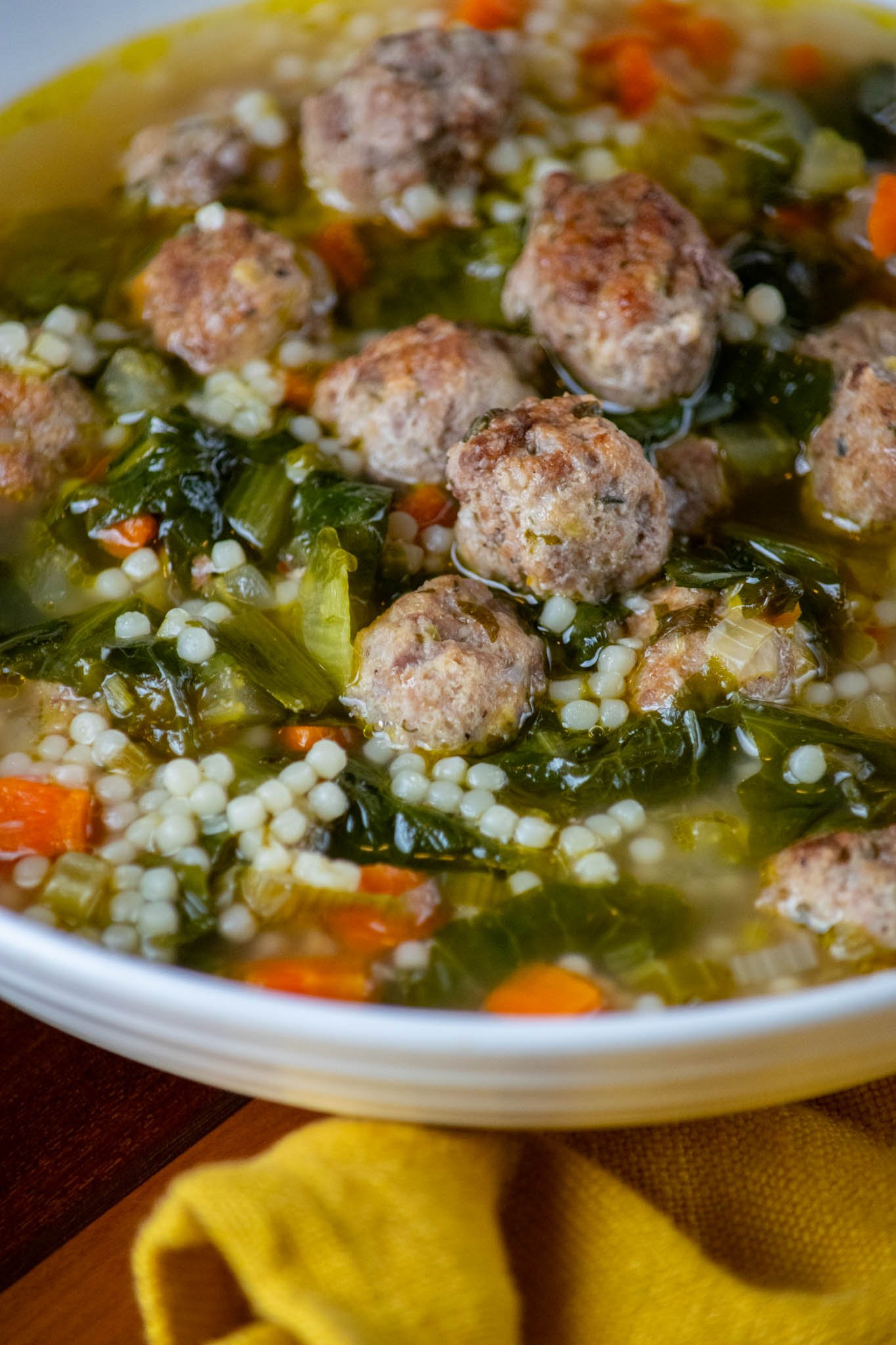 Italian Wedding Soup with Leeks