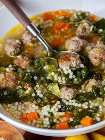 Italian Wedding Soup with Leeks