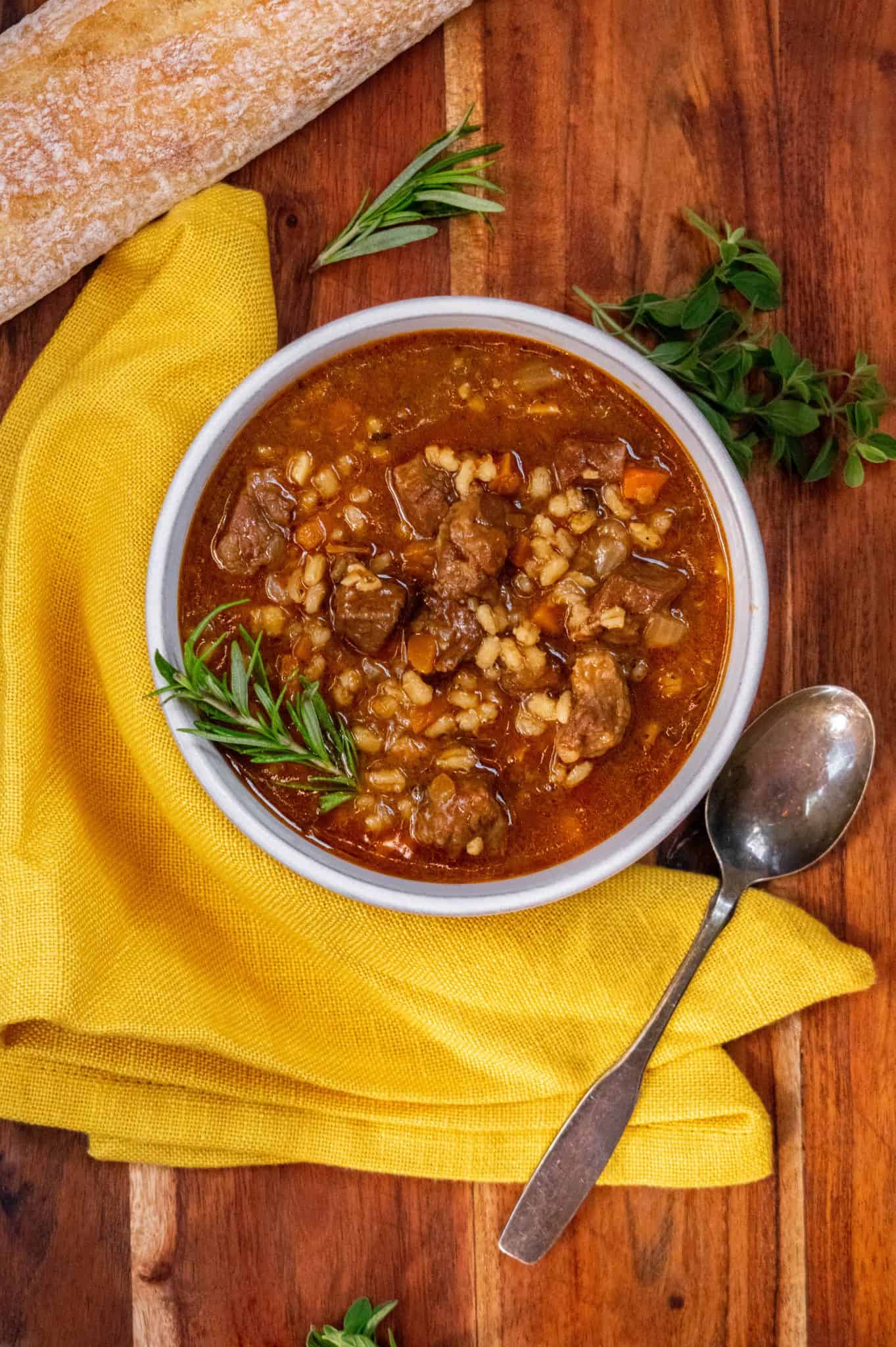 Beef and Barley Soup Jawns I Cooked