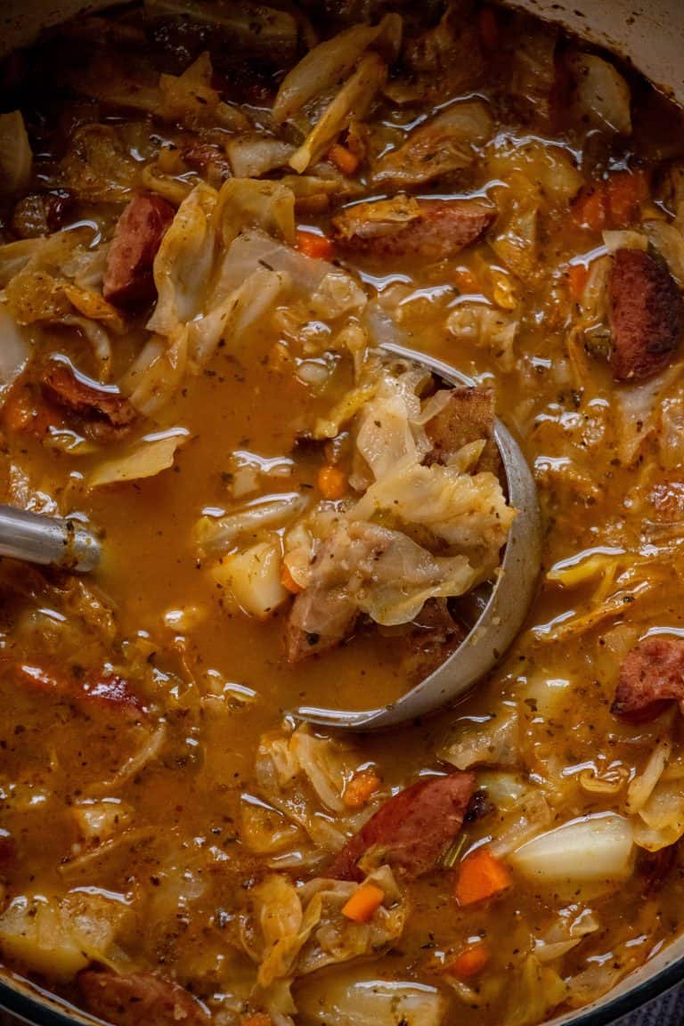 Hearty Kielbasa and Cabbage Soup Jawns I Cooked