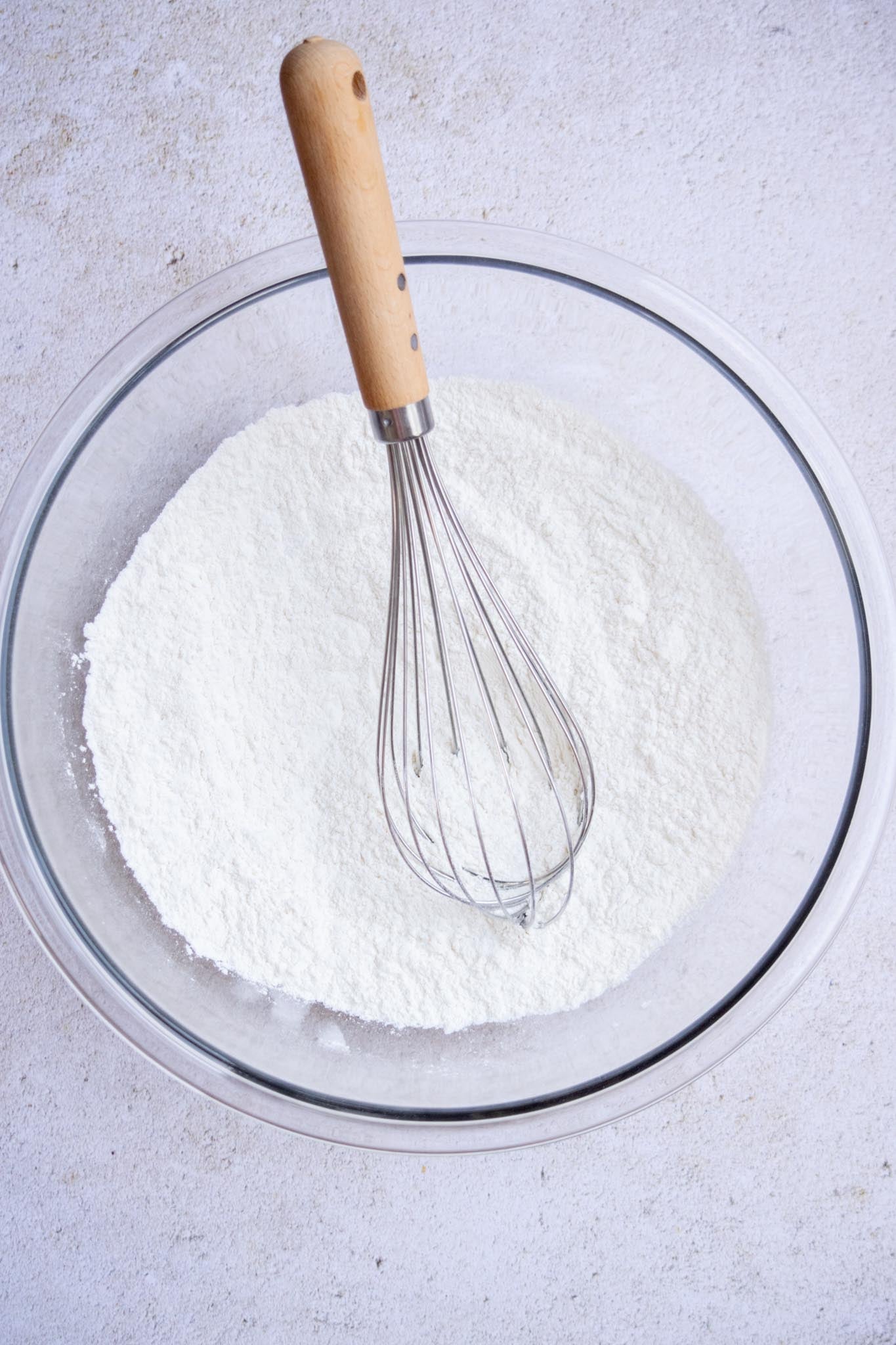 Preheat oven to 425°F. In a large bowl, whisk the dry ingredients until well combined.