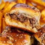 Baked Cheeseburger Sliders on Hawaiian Rolls