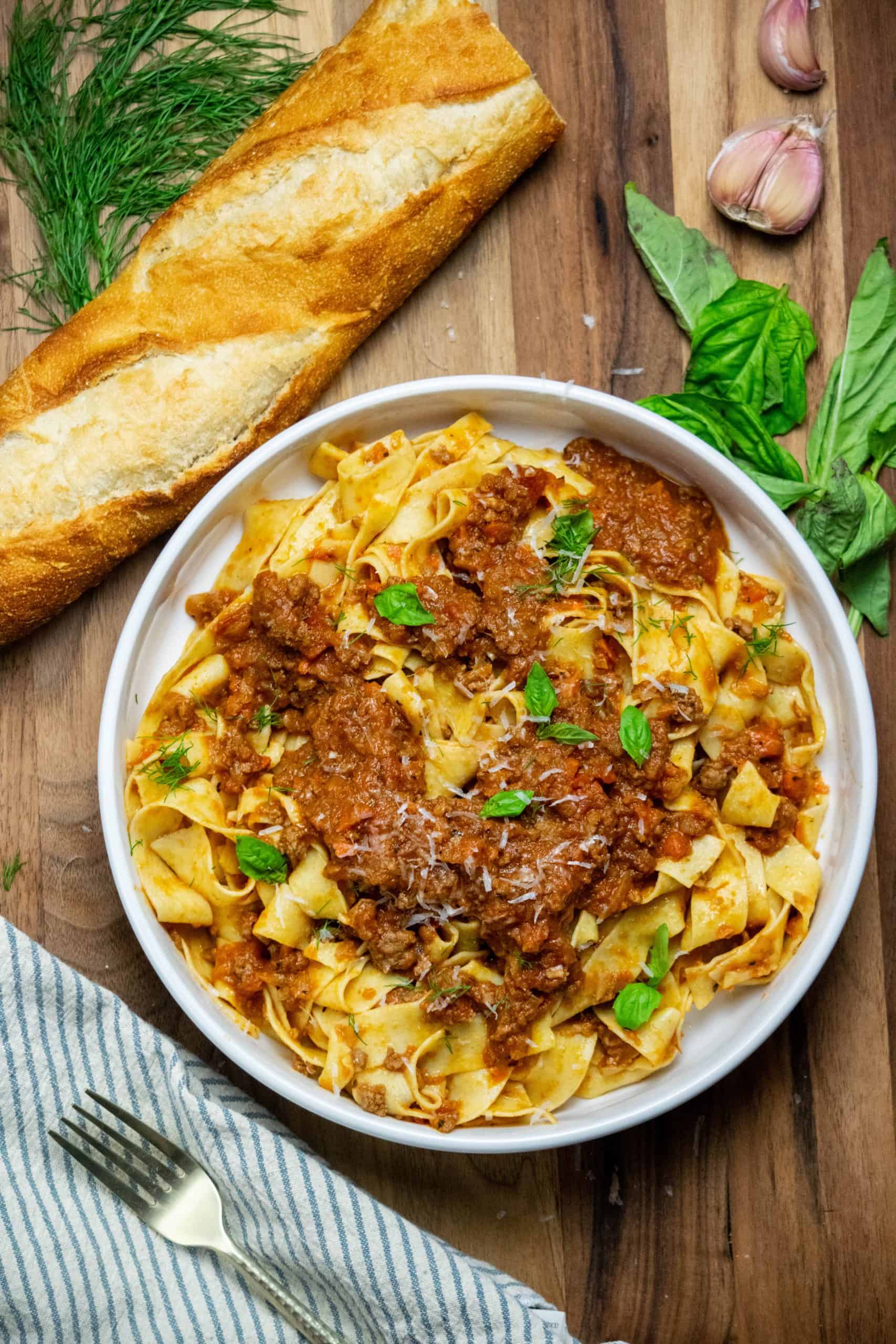 Easy Lamb Bolognese Recipe with Pasta Jawns I Cooked
